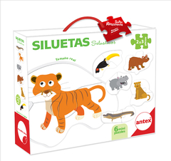 3028 - Puzzle Siluetas Animales Selvaticos