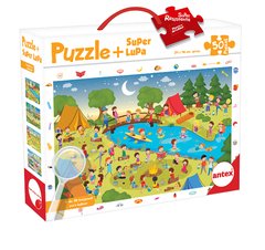 3035- Puzzle 50p Camping c/lupa