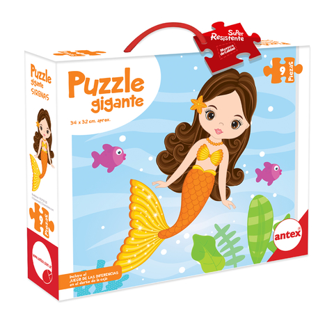 3041 - Puzzle 9 Piezas Sirena naranja