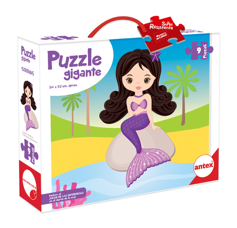 3041 - Puzzle 9 Piezas Sirena Violeta