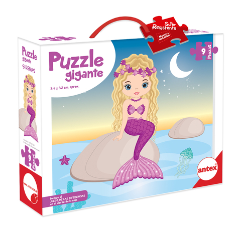 3041 - Puzzle 9 Piezas Sirena Lila