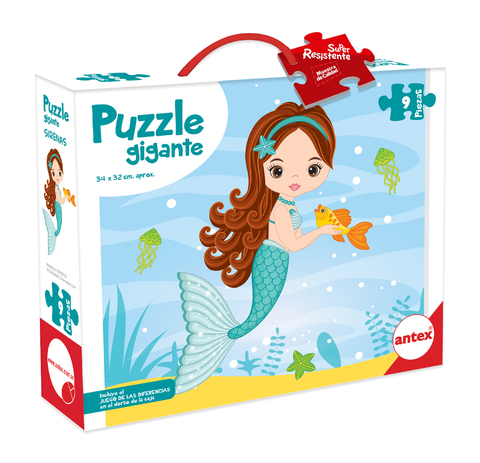 3041 - Puzzle 9 Piezas Sirena Turquesa