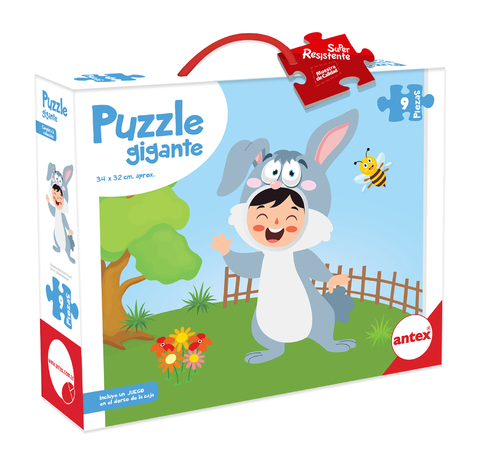 3040- Puzzle 9 Piezas Disfraces Conejo