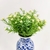 Flor Branca Com Folhagem Buquê 36x15cm Planta Artificial - Inigual Decor