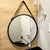 Espelho Decorativo Preto Metal Redondo 55cm C/ Alça na internet