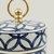 Pote Potiche Azul E Branco 25x13cm Porcelana Decoração P na internet