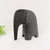 Enfeite Elefante Preto 17x16x7cm Poliresina Minimalista G na internet