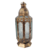 Lanterna Marroquina Decorativa Octagonal Dourada 41x16cm
