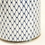 Pote Potiche Azul E Branco Decorativo Telado 39cm G - loja online