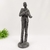 Estátua Homem Com Trompete Preta em Resina 40x12x18cm - comprar online