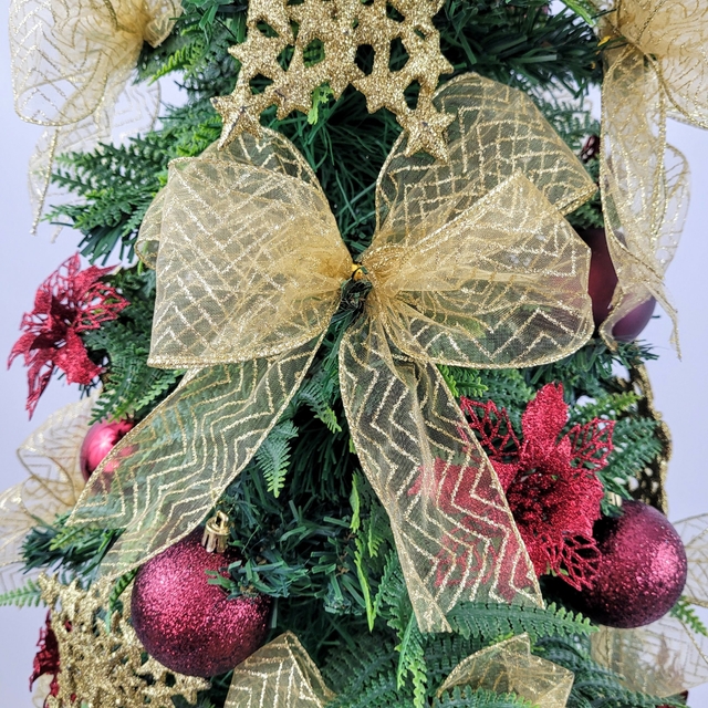 Árvore Natal Decorada Nº20 150cm Dourada - 1 un - Kasa