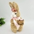 Coelha Com Flor E Cesta 30x13x18cm Decoração De Páscoa - comprar online