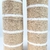 Kit Vaso Decorativo Fibra Natural Bege Garrafa Listra