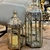 Lanterna Marroquina Decorativa Prateada 62/46cm Kit 2pc na internet