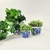 Vaso Azul E Branco 10/15/20cm Floral Porcelana Kit 3pc - loja online