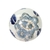 Bola Decorativa Azul E Branco Floral 10cm Porcelana C