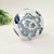 Bola Decorativa Azul E Branco Floral 10cm Porcelana C na internet