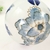 Bola Decorativa Azul E Branco Floral 10cm Porcelana C - loja online