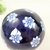 Bola Decorativa Azul E Branco Floral 10cm Porcelana D - Inigual Decor