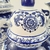 Kit De Porcelana Azul E Branca Potiche E Vaso Decoração - Inigual Decor