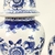 Pote Potiche Azul E Branco 46/37cm Porcelana Decoração 2pc na internet