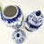 Imagem do Pote Potiche Azul E Branco 46/37cm Porcelana Decoração 2pc