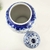 Imagem do Pote Potiche Azul E Branco 46x24cm Porcelana Decoração G
