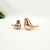 Enfeite Pássaro Rose Gold 10/6cm Decoração Cerâmica Kit 2pc - comprar online