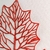 Folha De Maple Vermelha Decoração Natal Luxo 38x22cm Haste - Inigual Decor