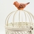 Gaiola Decorativa Branca Pássaro 21x12cm P - loja online