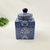 Potiche Azul E Branco Seul 21x13cm Pote Porcelana Decoração - comprar online
