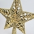 Ponteira De Árvore De Natal Estrela Dourada Flor 18x15x3cm - Inigual Decor