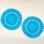 Jogo Americano Azul E Branco Crochê 35cm Kit 2pc Sousplat - comprar online