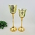 Candelabro Dourado 36/31cm Castiçal Taça Kit 2pc - comprar online