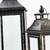 Lanterna Marroquina Decorativa Preta 56/40cm Kit 2pc - Inigual Decor