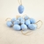 Mini Ovo De Páscoa Azul Decorativo 4x3cm Pendente Kit 12pc - comprar online