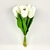 Tulipa Branca Ramalhete 43x20cm Planta Artificial - loja online