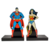 Aparador Porta Livros Superman Wonderwoman 28x18cm Enfeite Suporte de Livro