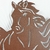 Escultura De Cavalo Marrom De Ferro 70x108cm Decoração - loja online