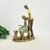 Enfeite Estátua Casal Com Pet 24x7x16cm Decorativo - loja online