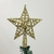 Ponteira De Árvore De Natal Estrela Dourada Flor 18x15x3cm - comprar online