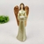 Anjo Castiçal Bronze Dourado Estátua Decorativa 28x12x10cm - comprar online
