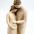 Estátua Família Casal Grávida Nude 21x8x8cm Enfeite - comprar online