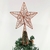 Ponteira De Árvore De Natal Estrela Bronze 30x20x6cm Glitter - Inigual Decor