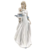 Dama Branca Mãe Com Bebê Porcelana 30x12x9cm Estátua Decor