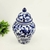 Pote Potiche Azul E Branco 29x18cm Porcelana Decoração - comprar online