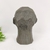 Escultura Face Cinza Decorativa 17x12x13cm Minimalista P - loja online