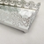 Bandeja Decorativa Retangular Prata Espelho 21x12cm Rendada - Inigual Decor