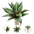 Agave Artificial Planta Permanente Decorativa 45cm Premium