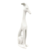 Enfeite Estátua Alta Cachorro Branco 35x19x12cm